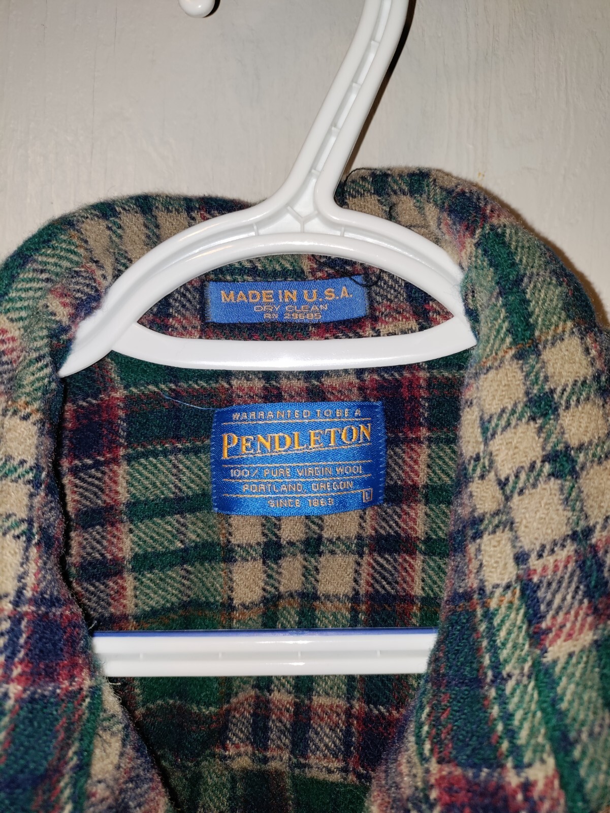 PENDLETON Womens Virgin Wool Plaid Button Jacket … - image 3