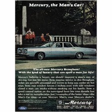1967 Mercury Brougham: The Mans Car Vintage Print Ad