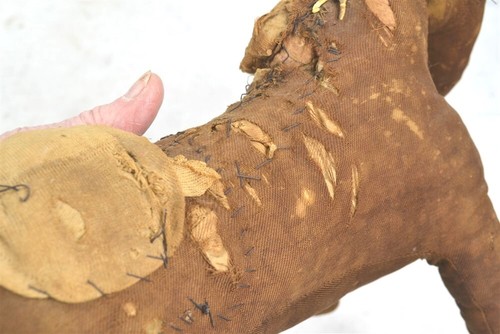 antique stuffed horse rag doll toy early 19th primitive folk art rough original - Picture 10 of 12