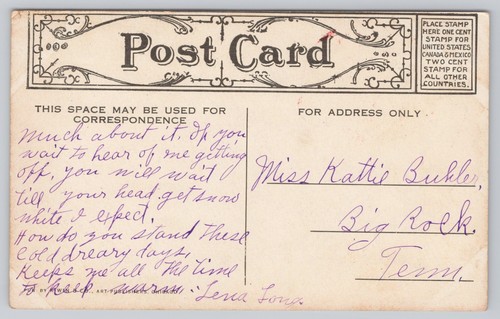 Postcard Comic Humor "I'm Looking for a Check..." C 1908 - Picture 2 of 2