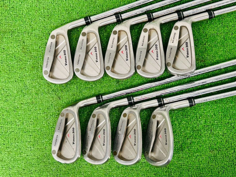 Conjunto de ferro Yonex V-mass 260 tungstênio balanceado 3-9+PW+SW RH V-mass Uniflex EL267 - Imagem 2 de 4