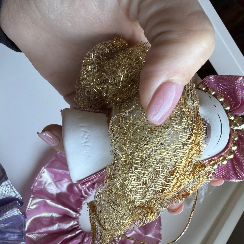 Ceramic Clown Jester Fan Style Ruff Venetian Style Decor Mask Mardi Gras - Image 3 of 4