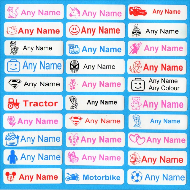Printed Iron On Name Labels Tags For School Clothes Uniform Care Gym Waterproof Printed Iron On Name Labels Tags For School Clothes Uniform Care Gym Waterproof