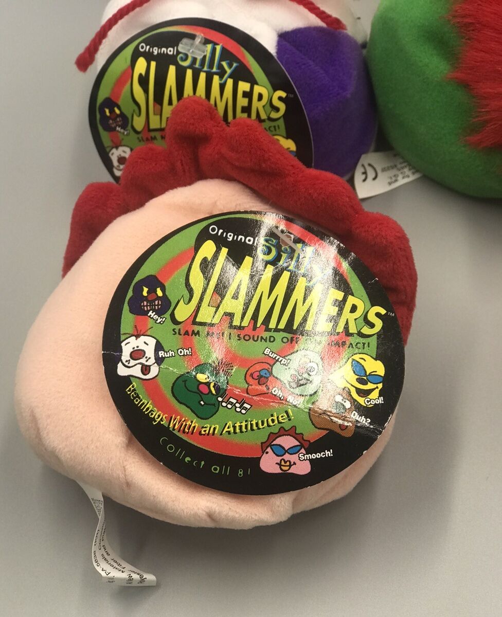 Vintage New 12 Silly Slammers Plush Toys Complete Set Vintage New 12 Silly Slammers Plush Toys Complete Set