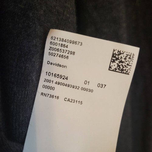 Boss Hugo Boss Cotton Cashmere Sweater Mens Large L Gray LS V-Neck Slim Fit  - Picture 8 of 9