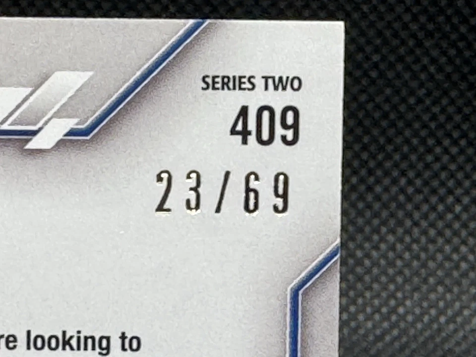 2020 Topps Series 2 - JAKE ODORRIZZI Black Parallel 23/69 MINT Twins #409 - Image 3 of 3