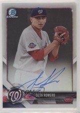 2018 Bowman Chrome Prospect Auto Refractor 337/499 Seth Romero #CPA-SR Auto 3t8