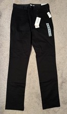 Old Navy Built in Flex Skinny Chino Pants Youth 18 Black