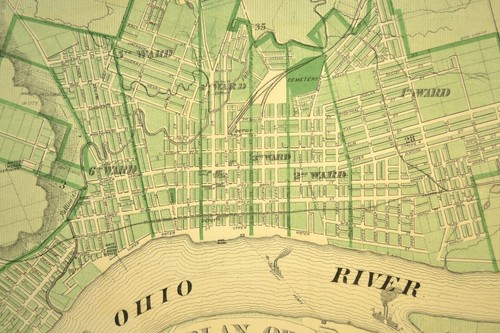 ca 1876 New Albany Indiana Map of New Albany IN City Street Original Atlas - Picture 8 of 11