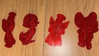 (4)VINTAGE Loews Christmas Cookie Cutters JERRY, DUCK, DROOPY DOG, ANGEL