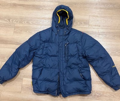 Abercrombie & Fitch Expedition Navy Blue Puffer Winter Jacket with Hood Size L