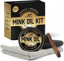 Eagle Mink Oil for Leather Boots - 4-Piece Kit with All-Natural Leather... 