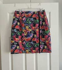 Lilly Pulitzer Corduroy Skirt Vintage White Label Butterfly 10 RARE Butterflies