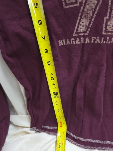Hard Rock Cafe Niagarafälle Fußball Trikot Erwachsene Medium burgund Schlitz am Ausschnitt - Bild 3 von 8
