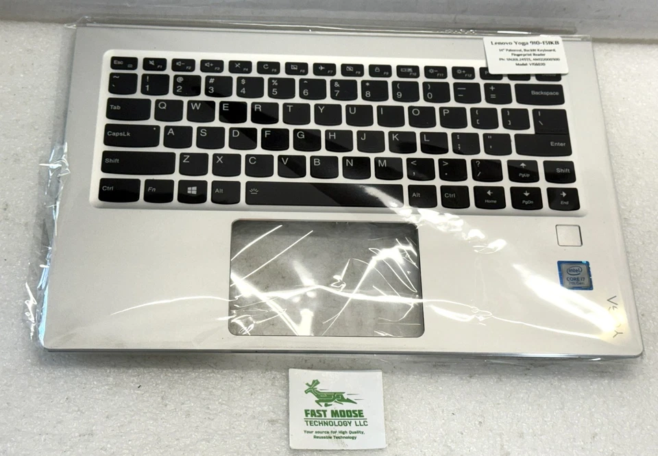 Lenovo Yoga 910-131KB 14" reposamanos, teclado, lector de huellas dactilares SN20L24333 Foto 4 de 4