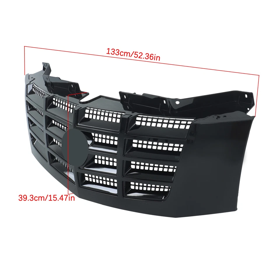 Labwork Gloss Black Front Bumper Grille For Cadillac Escalade ESV 2007-2014 Foto 2 de 4