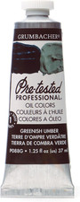 Grumbacher Pre-Tested Oil Paint, 37Ml/1.25 Ounce, Greenish Umber P088G 