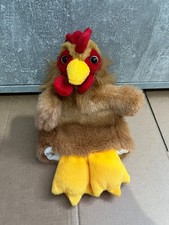 Dowman Soft Toy Chicken Rooster Hen Hand Puppet 10"