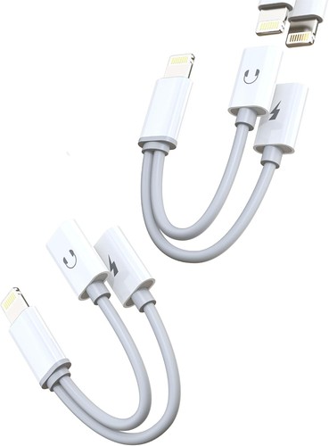Lightning earphone jack adapter - (2in1) Apple simultaneous quick charger cable - 第 1/1 張圖片
