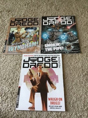 3 X 2000ad Megazine Graphic Novels Judge Dredd Very Good Condition #476-478