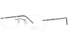 New MARCHON AIRLOCK PURE ENDLESS 203 033 Gunmetal Titanium Eyeglasses 54/18/1140