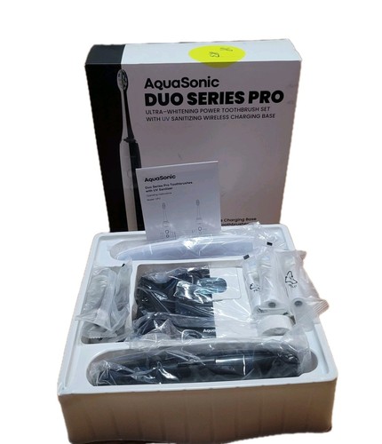 AquaSonic DUO PRO Ultra Whitening Electric ToothBrush Accessories *READ Tested