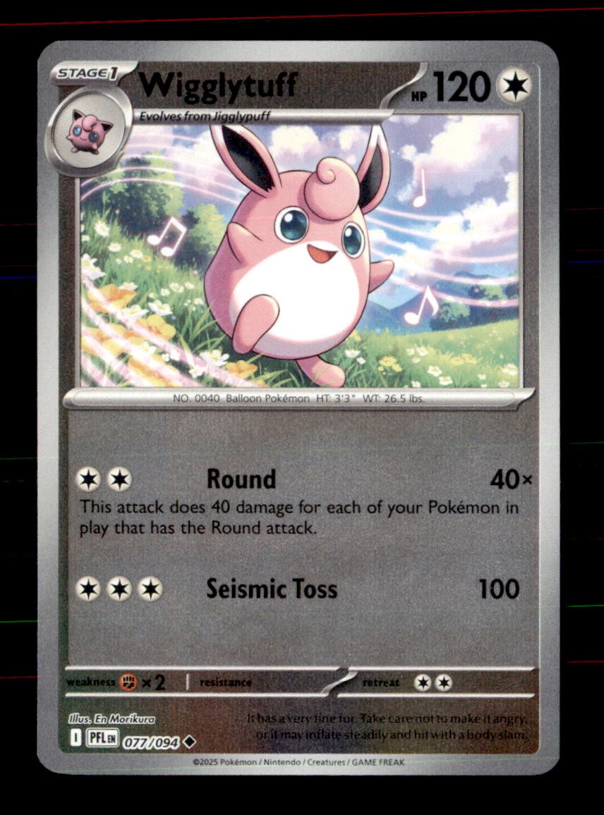 Wigglytuff 077/094 Uncommon Phantasmal Flames Pokemon Reverse Holo Near Mint