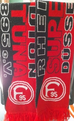 Älterer Fortuna Düsseldorf Schal mit Franseln, 140cm, ''Rheinstadion''