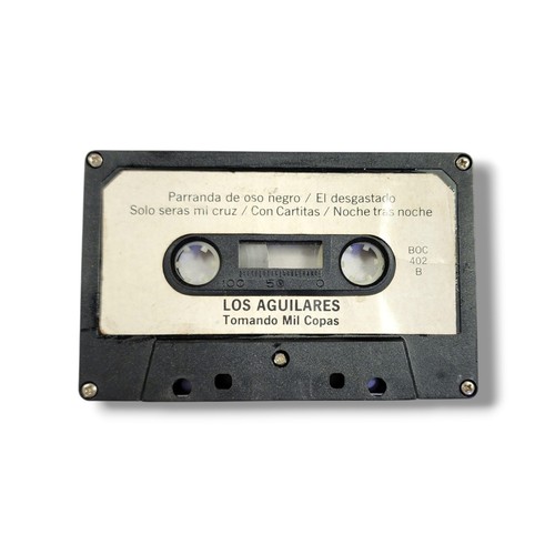 Los Aguilares "Tomando Mil Copas" Vintage Cassette Tape - Picture 5 of 5