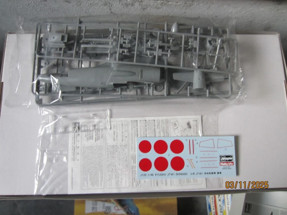 1/48 Hasegawa Kyushu J7W1 Shiden - Immagine 2 di 2