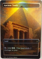 Ancient Tomb FOIL Proxy Playtest Card with Custom Fantasy Art