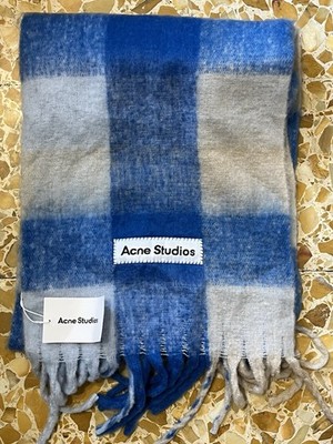 Acne Studios Schal Neu mit Etikett Sciarpa Azzurro/Beige - Unisex