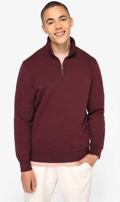 Umweltfreundliches Sweatshirt mit Stehkragen und Reißverschl | Native Spirit | 