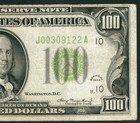 $100 1934 LGS LIME (LIGHT GREEN SEAL) Federal Reserve Note ** CURRENCY — photo 1