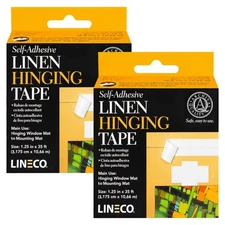 Self-Stick Linen Hinging Tape, Attaching Mats to Backboard, Hinge Heavy Artwo...