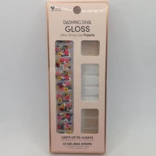 Dashing Diva Gloss Ultra Shine Gel Nail Strips - Wallflower Frenzy