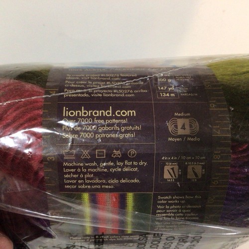 Lion Brand Co. Yarn Landscapes Rain Forest Lot Of 3 Skeins EACH 147 Yards NEW - Picture 5 of 5