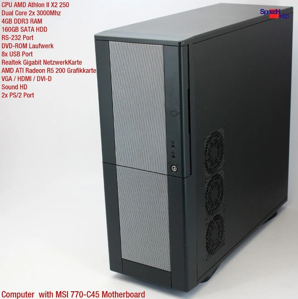 MSI 770-C45 MS-7599 COMPUTER PC ATHLON II X2 250 WINDOWS XP RADEON R5 200 - Immagine 2 di 4