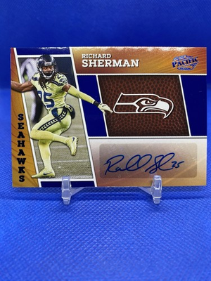 #ad 2024 Encore Richard Sherman Auto Pacific Penmanship Blue 25 Legion Of Boom 💥 $45.00