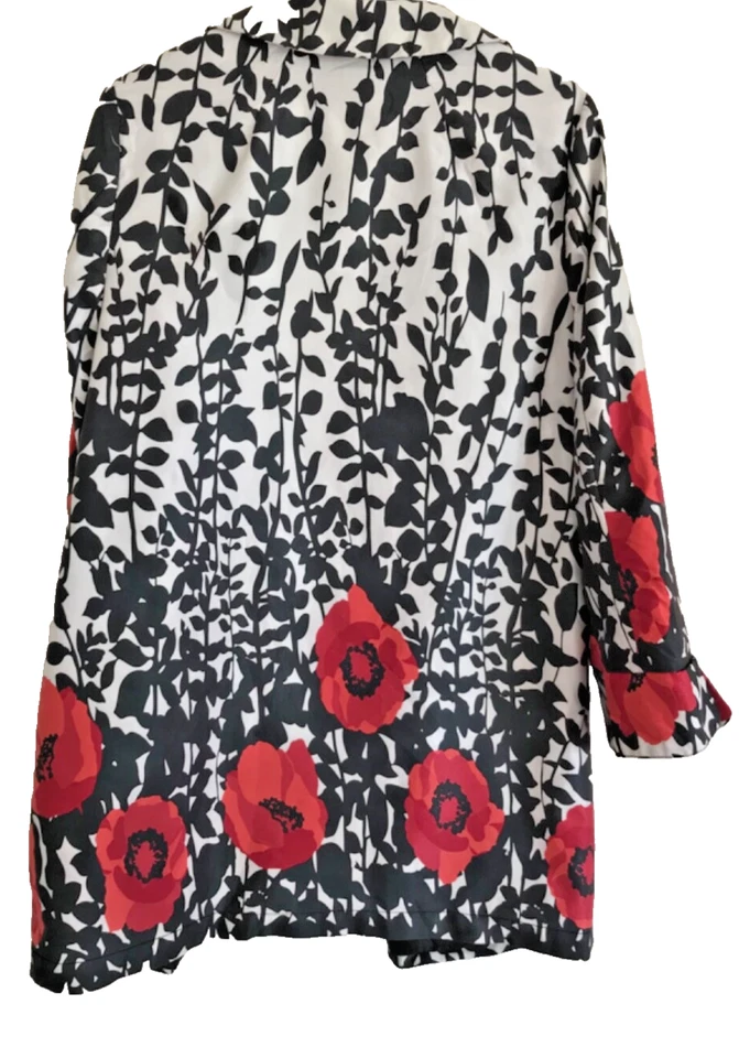 Mid-length Light Jacket, Ambition XL Black, white, red, poppy graphic, Coat Pete - Image 2 of 4