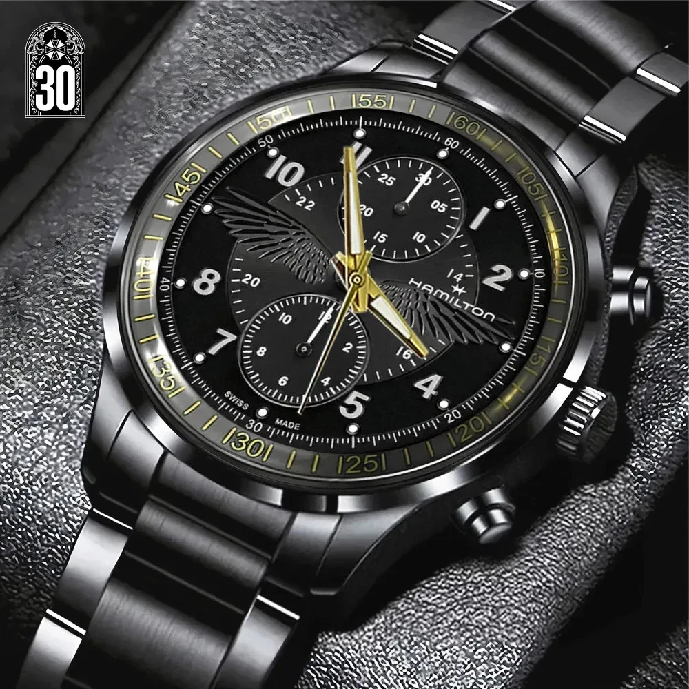 Resident Evil Requiem-Leon Scott Kennedy Black Stainless Steel Watch