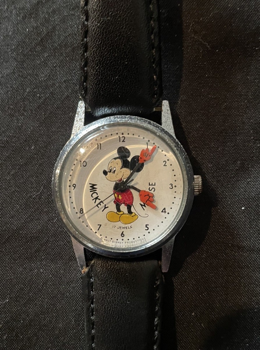 1968–1975 Bradley/Disney Swiss 17-Jewel Mechanical Mickey Mouse