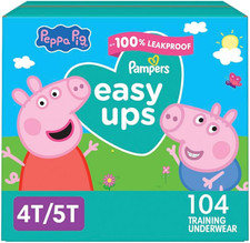 Pampers 104 Pack Easy Ups Peppa Pig Girl