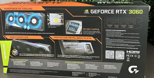 GIGABYTE NVIDIA GeForce RTX 3060 12GB GDDR6 Grafikkarte (GV-N3060GAMING... - Bild 3 von 8