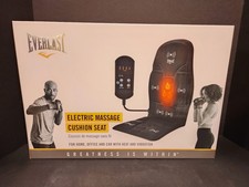 Everlast Electric Massage Seat Cushion Home, Office and Car Heat and Vibration