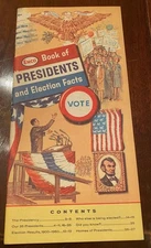 Esso Book of Presidents and Election Facts, 27 Pages, Published 1964