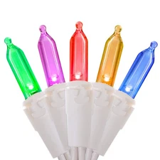 Multicolor LED Christmas Lights - 2 Pack 100 Count Multi-Colored Christmas St...