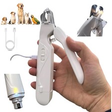 Best 2-in-1 Dog  Cat Nail Clippers and Grinder with LED Light USB Rechargeable