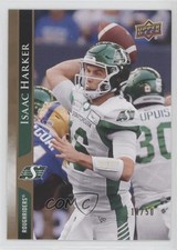 2021 Upper Deck CFL Gold 11/50 Isaac Harker #151 l5j