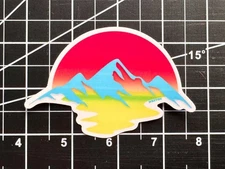 Weston Outdoor Gear Sunset Logo Sticker, 3" Die Cut, Perfect for your water bott